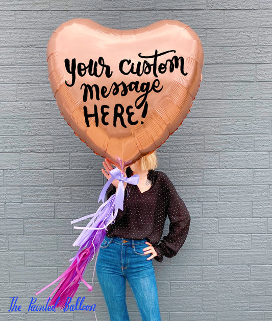 Personalized Giant Heart Balloon Valentine