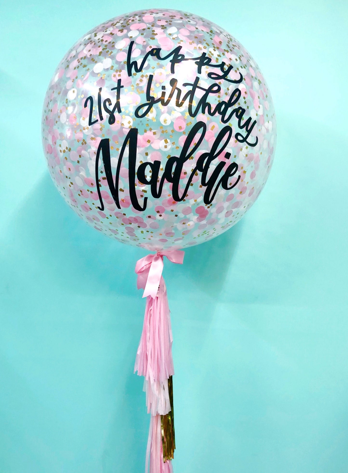 Personalized Pastel Pinks Giant Confetti